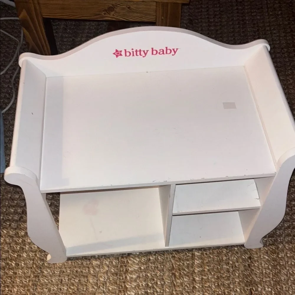 Vintage Bitty Baby White Doll Changing Table